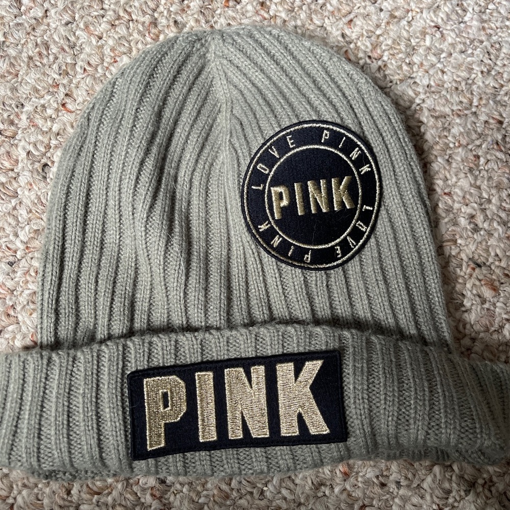 Pink Victoria secret beanie
